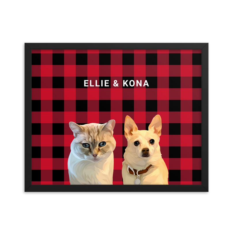 Custom Two Pets Portrait