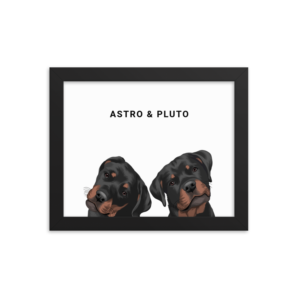 Custom Two Pets Portrait