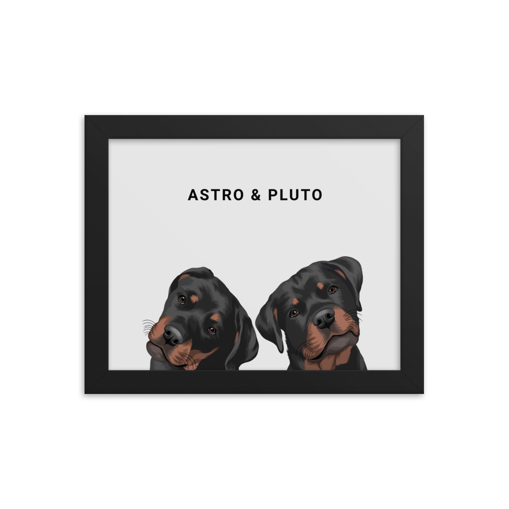 Custom Two Pets Portrait