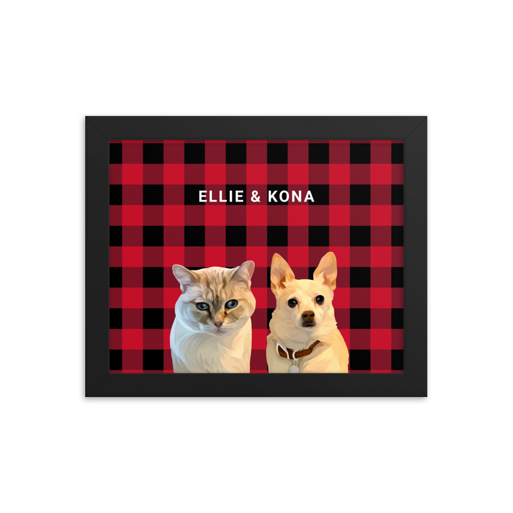 Custom Two Pets Portrait