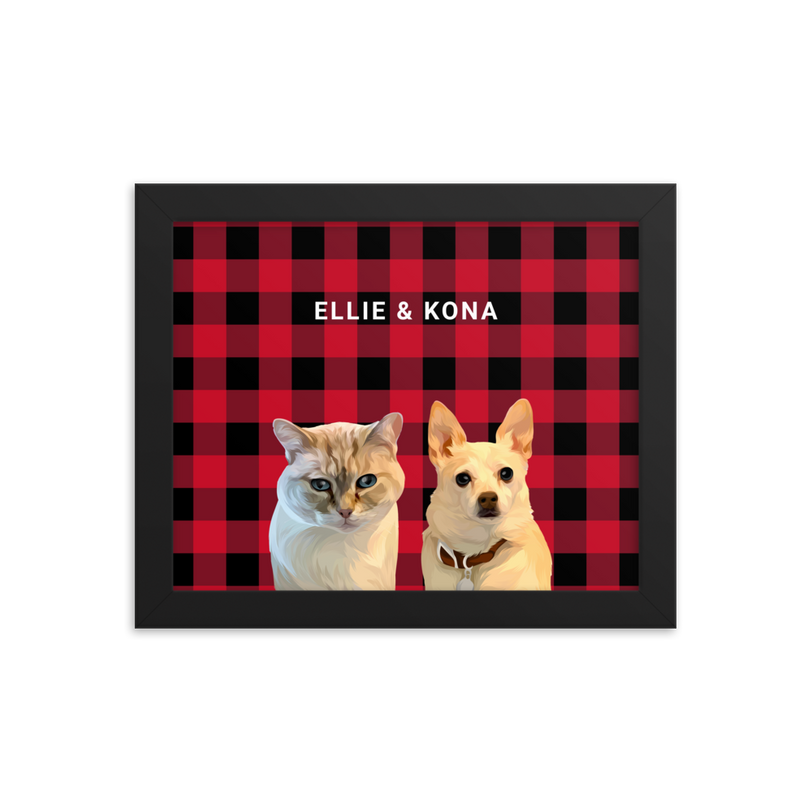 Custom Two Pets Portrait