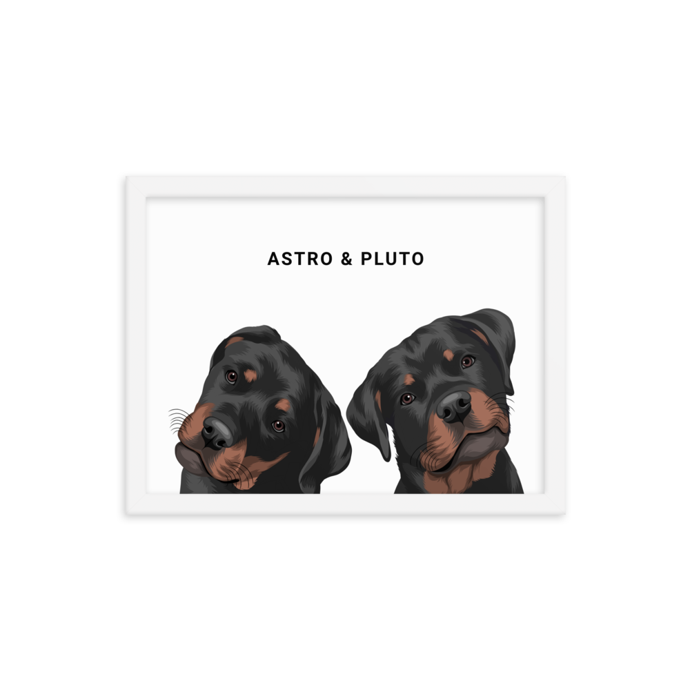 Custom Two Pets Portrait