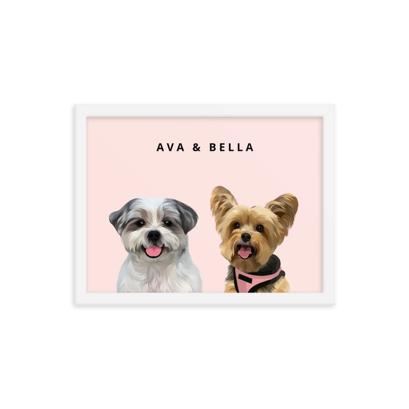 Custom Two Pets Portrait