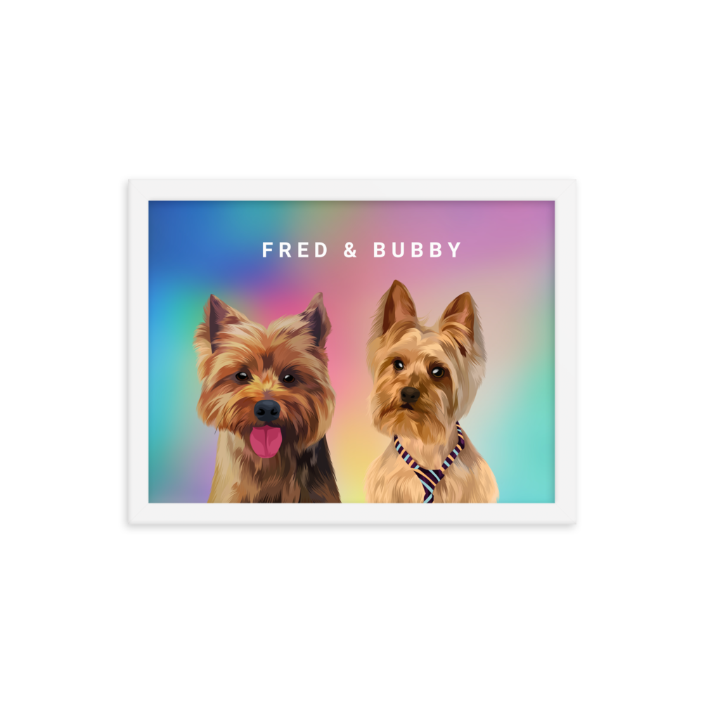 Custom Two Pets Portrait