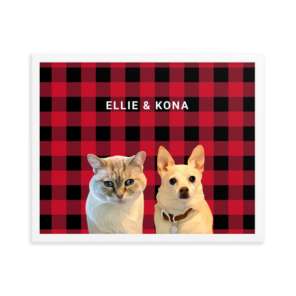 Custom Two Pets Portrait