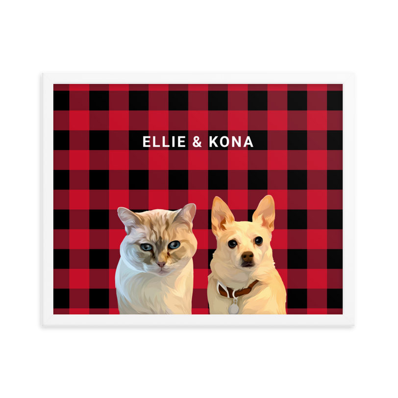 Custom Two Pets Portrait