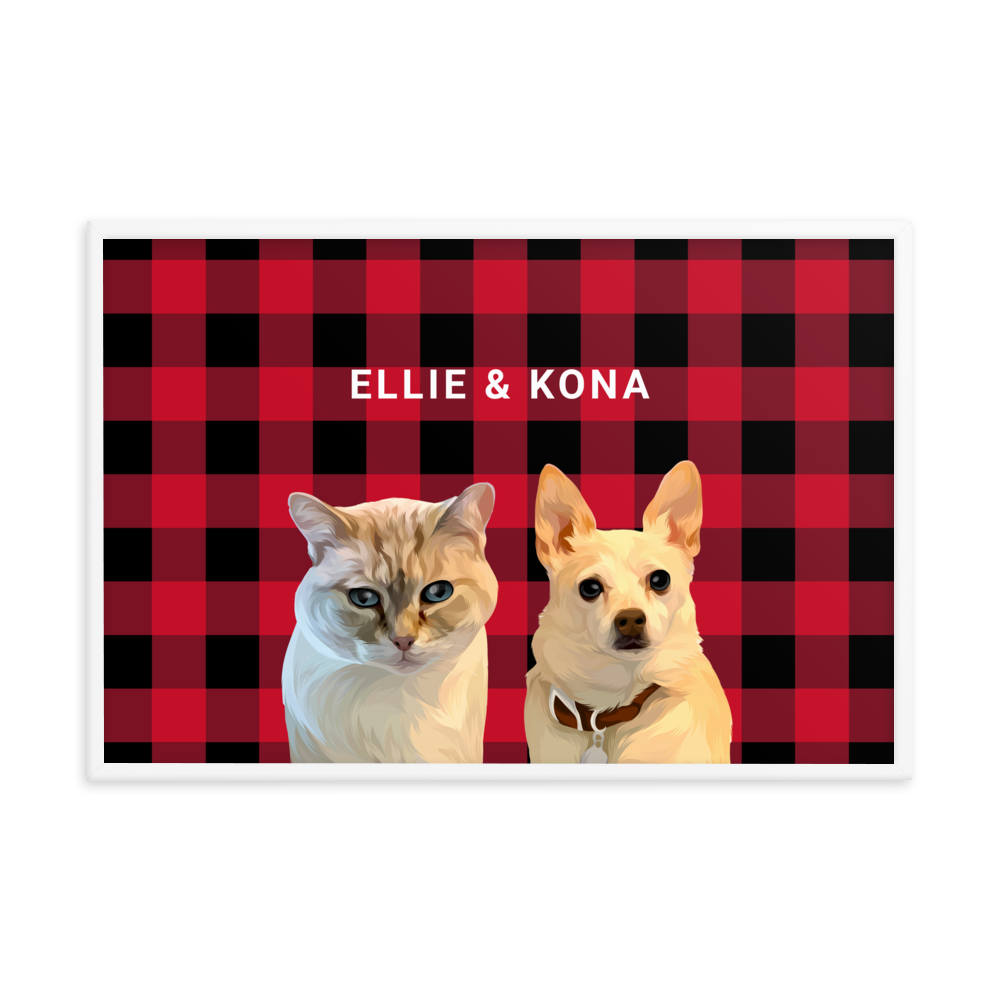 Custom Two Pets Portrait