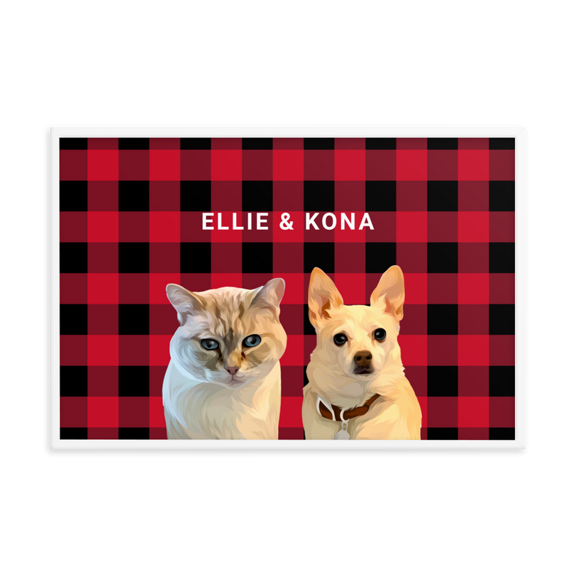 Custom Two Pets Portrait