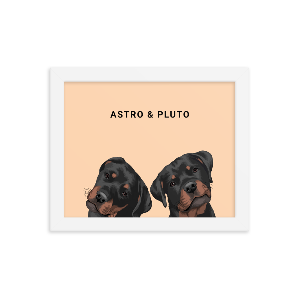 Custom Two Pets Portrait