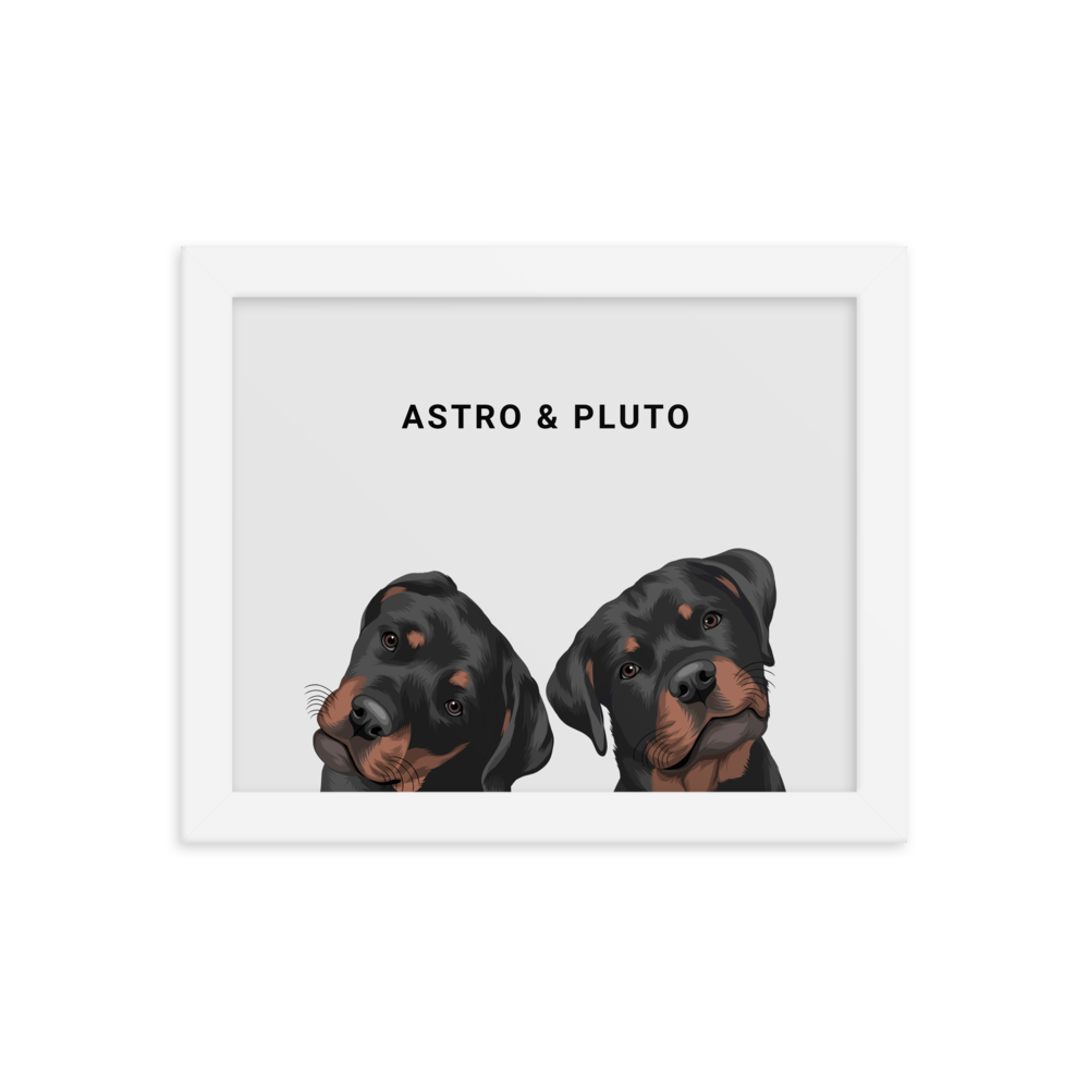 Custom Two Pets Portrait