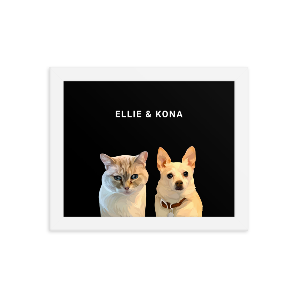 Custom Two Pets Portrait