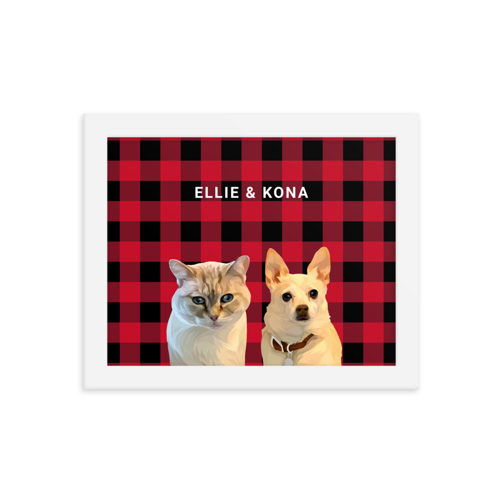 Custom Two Pets Portrait