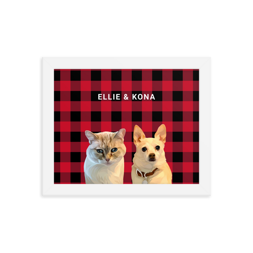 Custom Two Pets Portrait